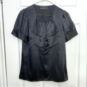 NWOT - Club Monaco Black Silk Blouse